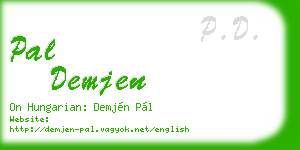 pal demjen business card